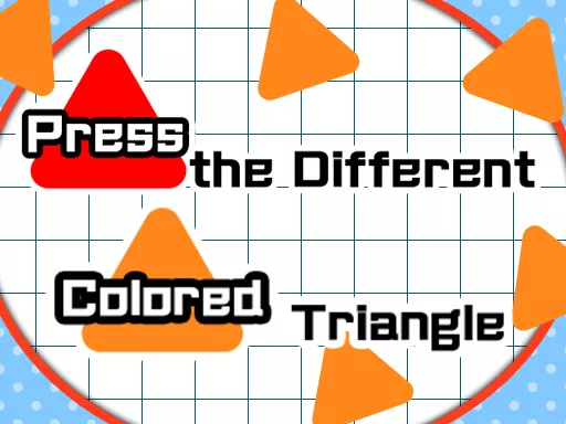 Press the different Colored Triangle - game thumbnail image
