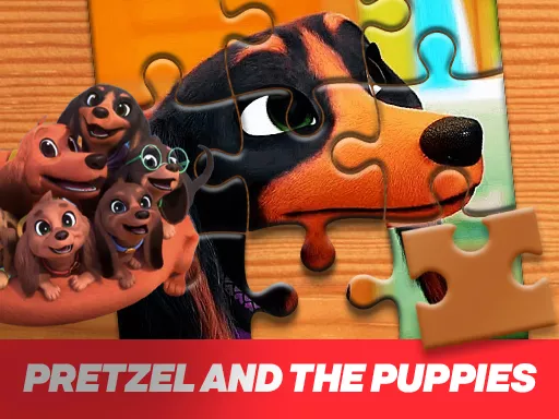 Pretzel and the puppies Jigsaw Puzzle - game thumbnail image