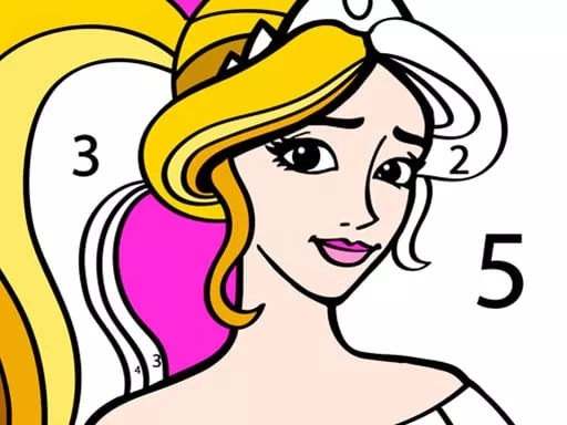 Princess Coloring By Number - game thumbnail image