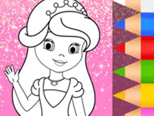 Princess Coloring Glitter - Art Game - game thumbnail image