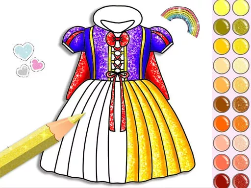 Princess Glitter Coloring - game thumbnail image