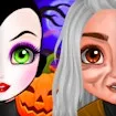 Princess Halloween Makeup HalfFaces Tutorial game thumbnail image