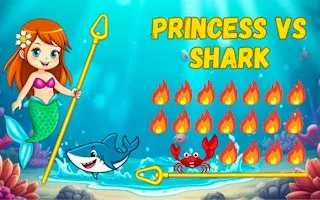 Princess vs Shark - game thumbnail image