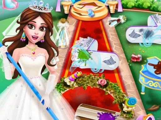 Princess Wedding Cleaning - game thumbnail image