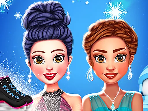Princess Winter Ice Skating Outfits - game thumbnail image