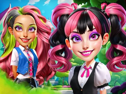 Princesses at Horror School - game thumbnail image