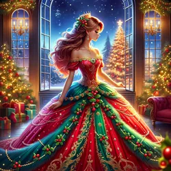 Princesses Waiting For Santa - game thumbnail image
