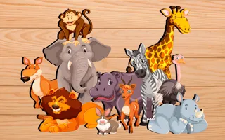 Puzzles for kids with animals sounds - game thumbnail image