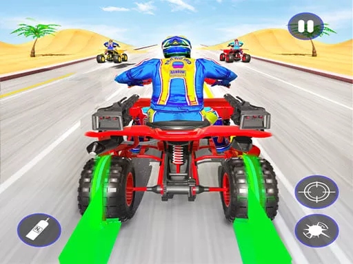 Quad Bike Traffic Shooting Games 2020: Bike Games - game thumbnail image