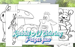 Rabbit AI Coloring  Pages fun - game thumbnail image