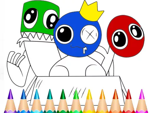 Rainbow Friends Coloring Book Game - game thumbnail image