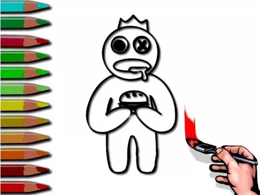 Rainbow Friends Coloring Book - game thumbnail image