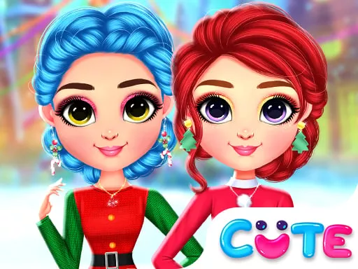 Rainbow Girls Christmas Outfits - game thumbnail image