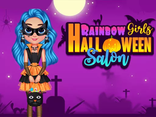 Rainbow Girls Hallowen Salon - game thumbnail image