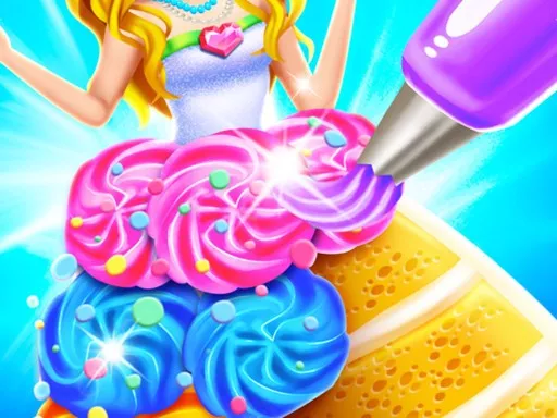 Rainbow Princess Cake Maker - game thumbnail image