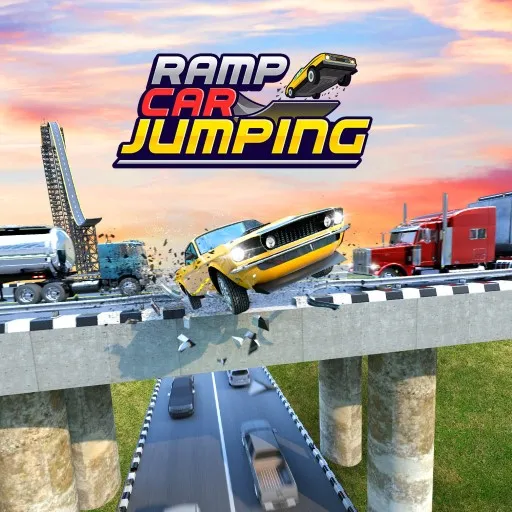 Ramp Car Jumping game thumbnail image