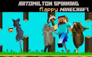 Ratomilton Spinning Flappy Minecraft - game thumbnail image