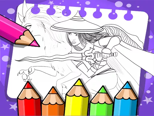 Raya And The Last Dragon Coloring - game thumbnail image