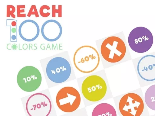 Reach 100 : Colors Game  - game thumbnail image
