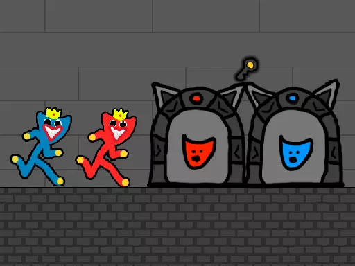 Red and Blue Stickman Huggy 2 - game thumbnail image