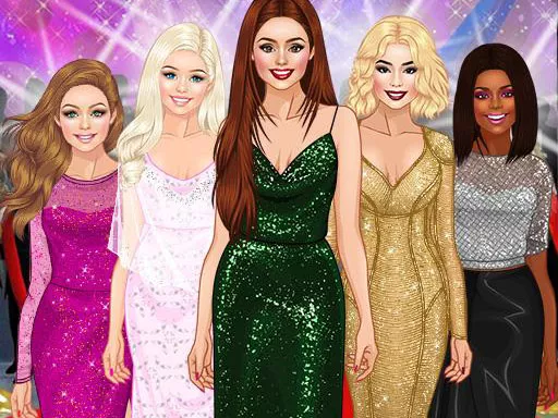 Red Carpet Dress Up Girls Game - girls - game thumbnail image