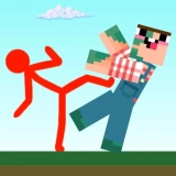 Red Stickman vs Craftmans