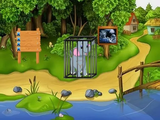 Rescue The Elephant Calf - game thumbnail image