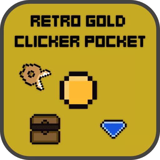 Retro Gold Clicker Pocket