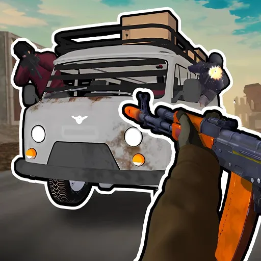 Road Chase. Shooter Realistic Guns game thumbnail image