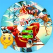 Round jigsaw Puzzle Collect funny Christmas pictures game thumbnail image