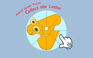 Round jigsaw Puzzle - Collect the Letter - game thumbnail image