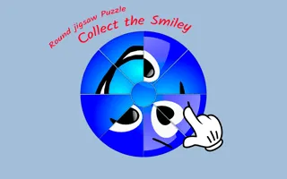 Round jigsaw Puzzle - Collect the Smiley - game thumbnail image