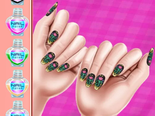 Royal Theme Nail Art DIY - game thumbnail image