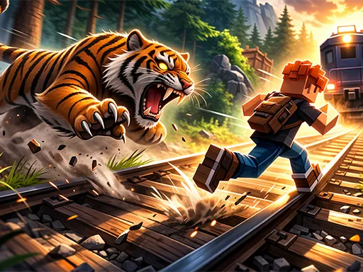 Running From A Hungry Tiger - game thumbnail image