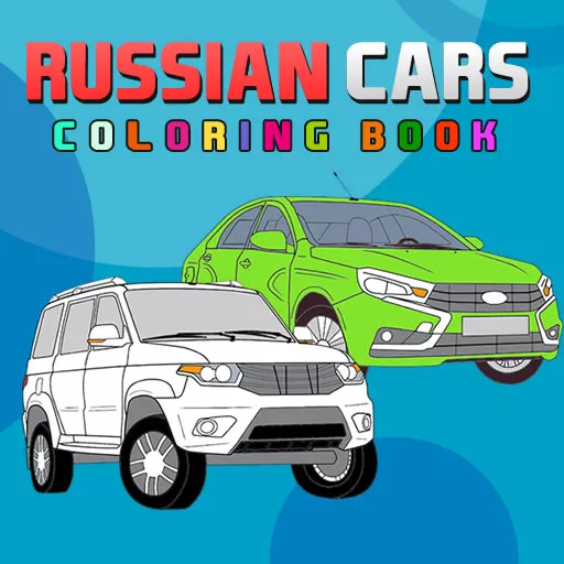 Russian Cars Coloring Book