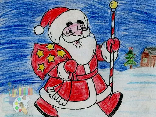 Santa Claus Coloring - game thumbnail image
