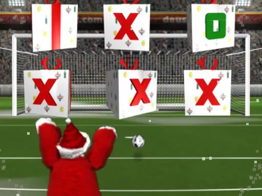 Santa kick Tac Toe - game thumbnail image