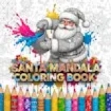 Santa Mandala Coloring Book