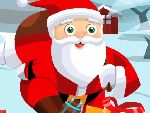 Santa on skates - game thumbnail image