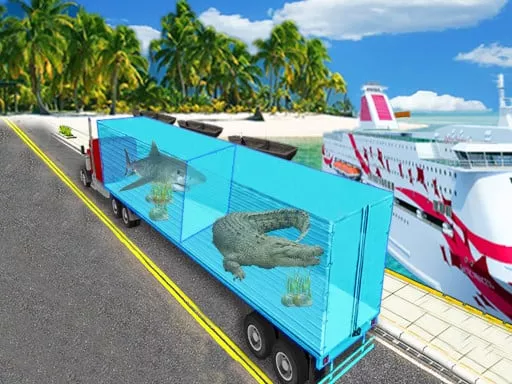 Sea Animal Transport Truck - game thumbnail image