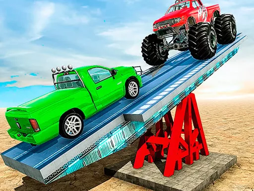 SeeSaw Ramp Car Balance Driving Challenge - game thumbnail image
