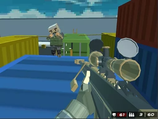 Shooting Blocky Combat Swat GunGame Survival - game thumbnail image