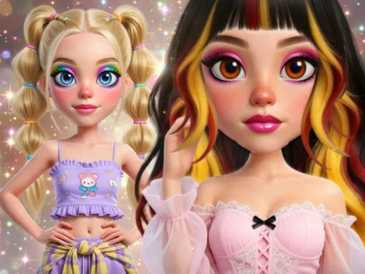 Sid &amp; Ginny Y2K Glam Clash - game thumbnail image