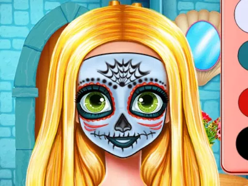 SISTER HALLOWEEN FACE PAINT - game thumbnail image