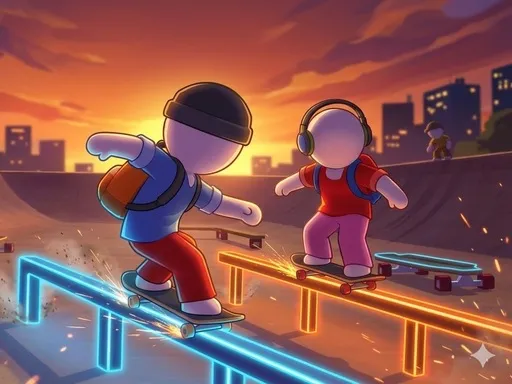 Skate Duo Runner - game thumbnail image