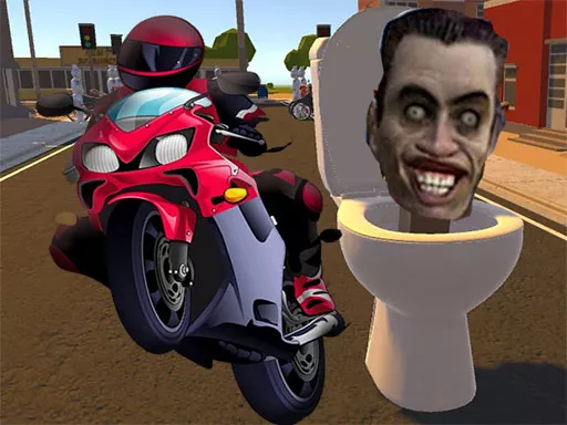 Skibidi Toilet Moto Bike Racing - game thumbnail image