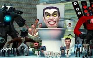 Skibidi Toilet Sliding Puzzle - game thumbnail image