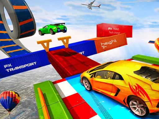 Sky Ramp Car Mega Stunts Big Jump - game thumbnail image