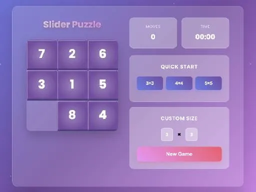 Sliding Number Puzzle &ndash; Classic Brain Teaser - game thumbnail image