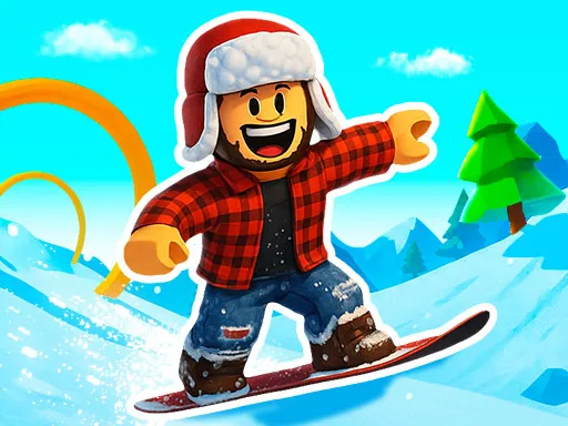 Snow Rider Obby Parkour - game thumbnail image